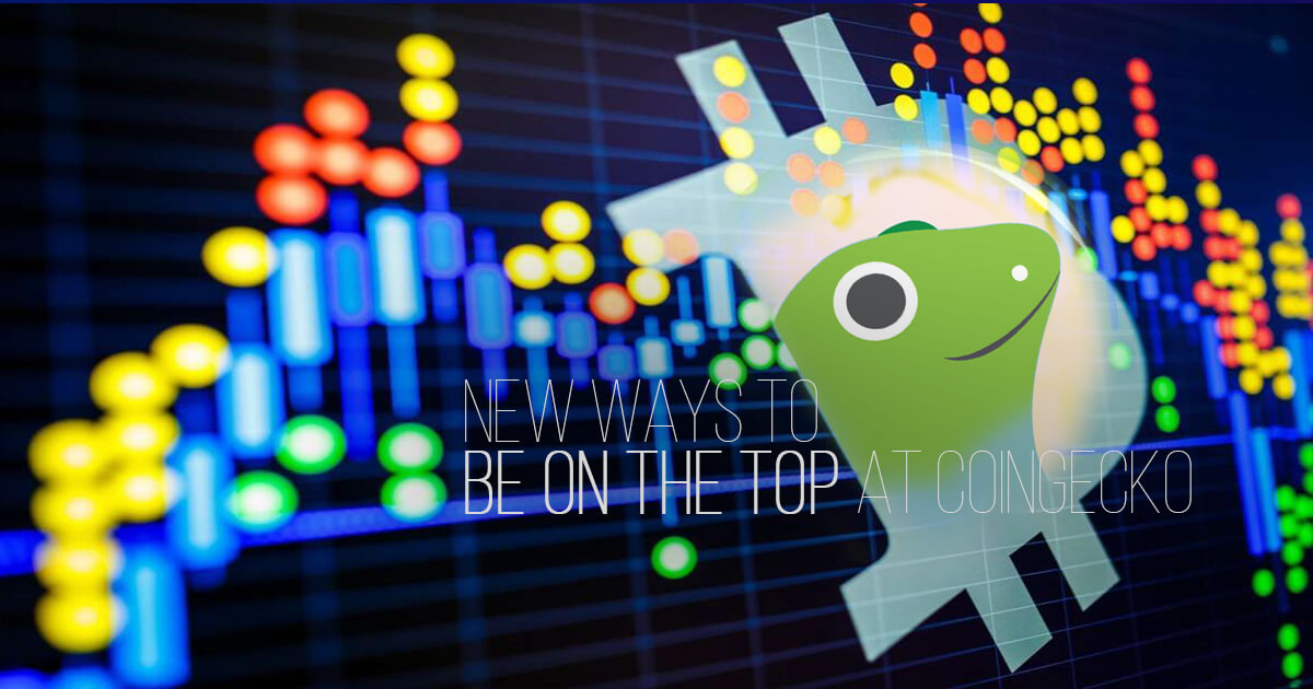 New ways to be on the top at CoinGecko